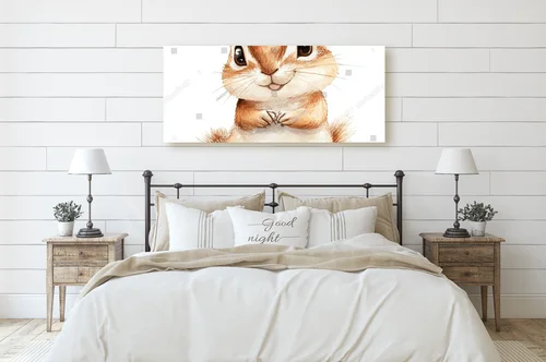 Radosny chipmunk w lekko pastelowej aurze