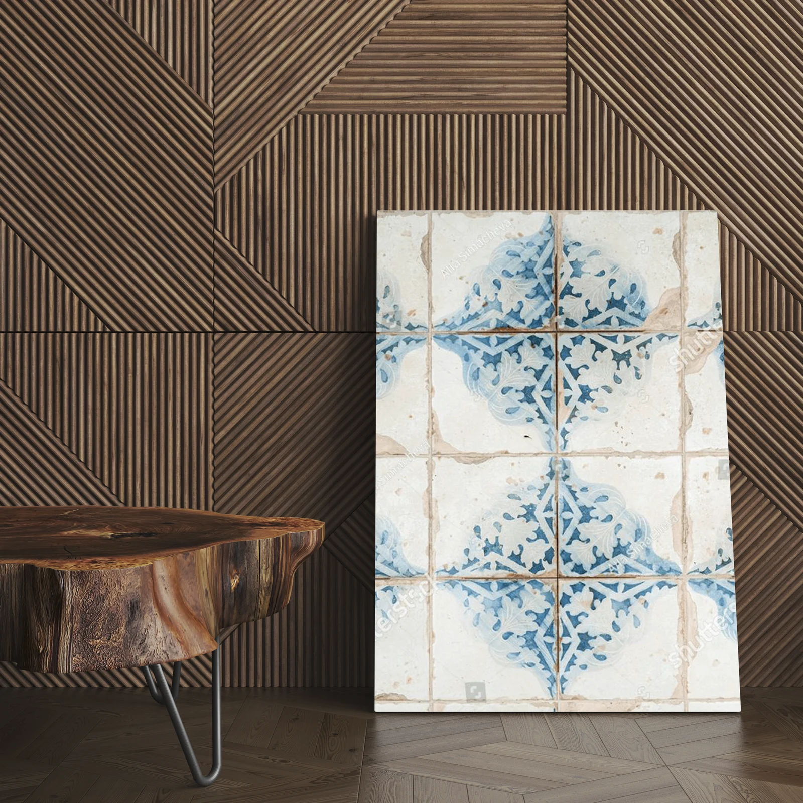Nostalgiczne portugalskie azulejos w jasnych tonach