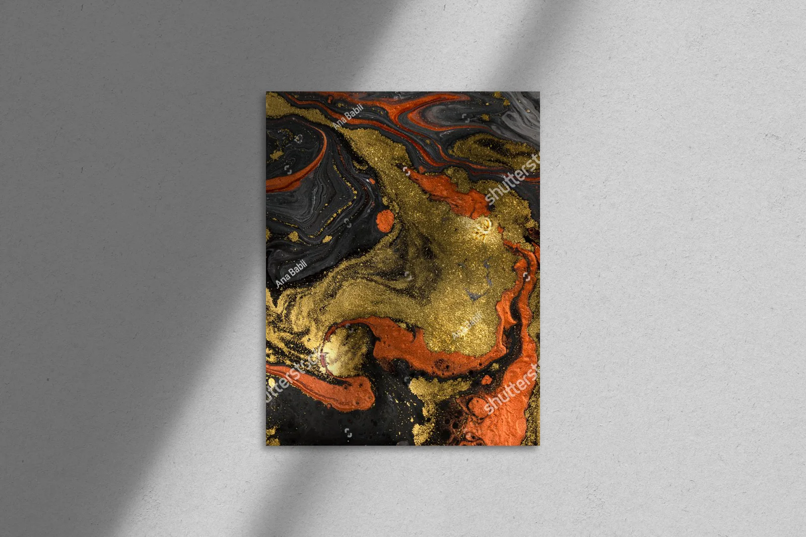 Marble'owa abstrakcja z nutą złota