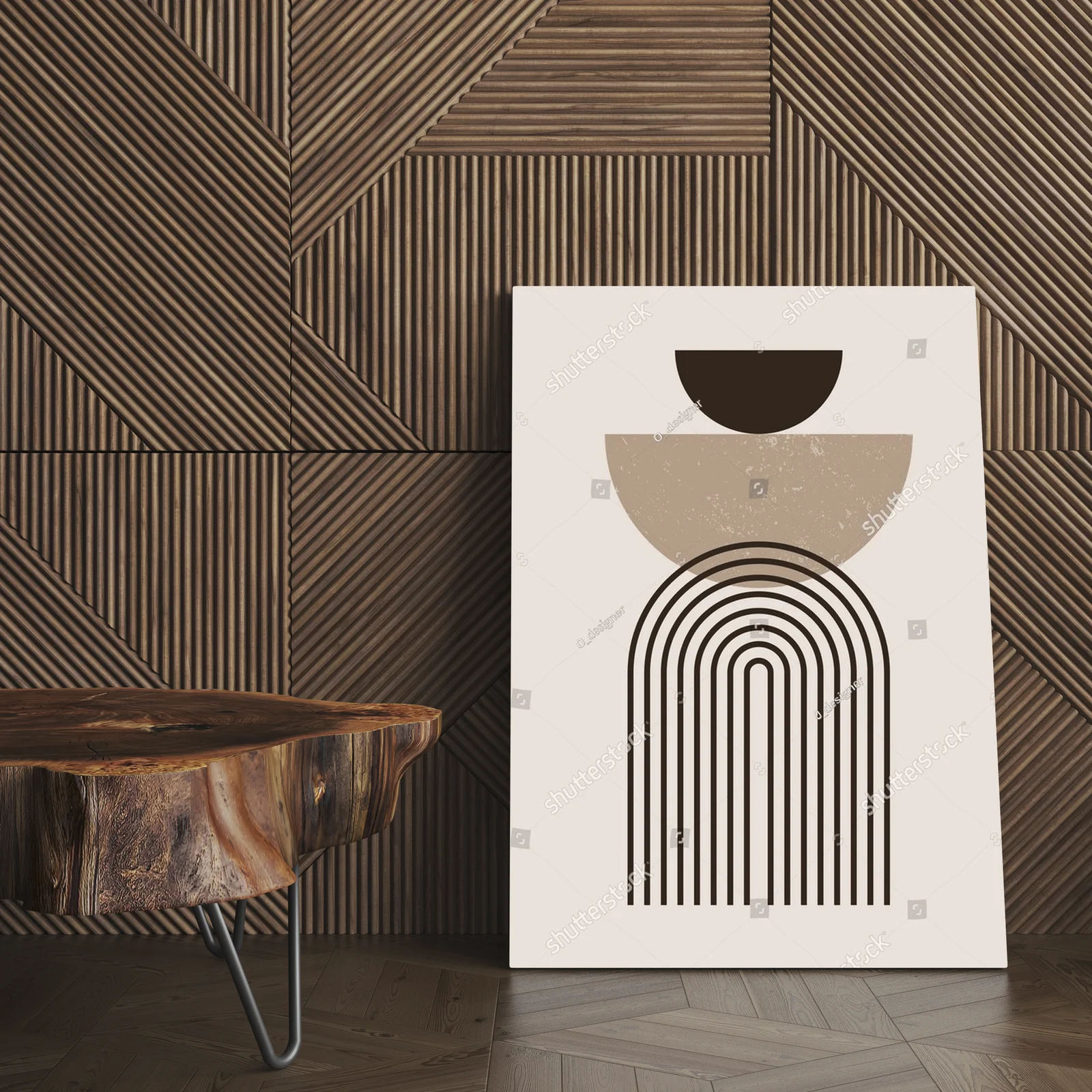 Geometryczna elegancja w pastelowych odcieniach