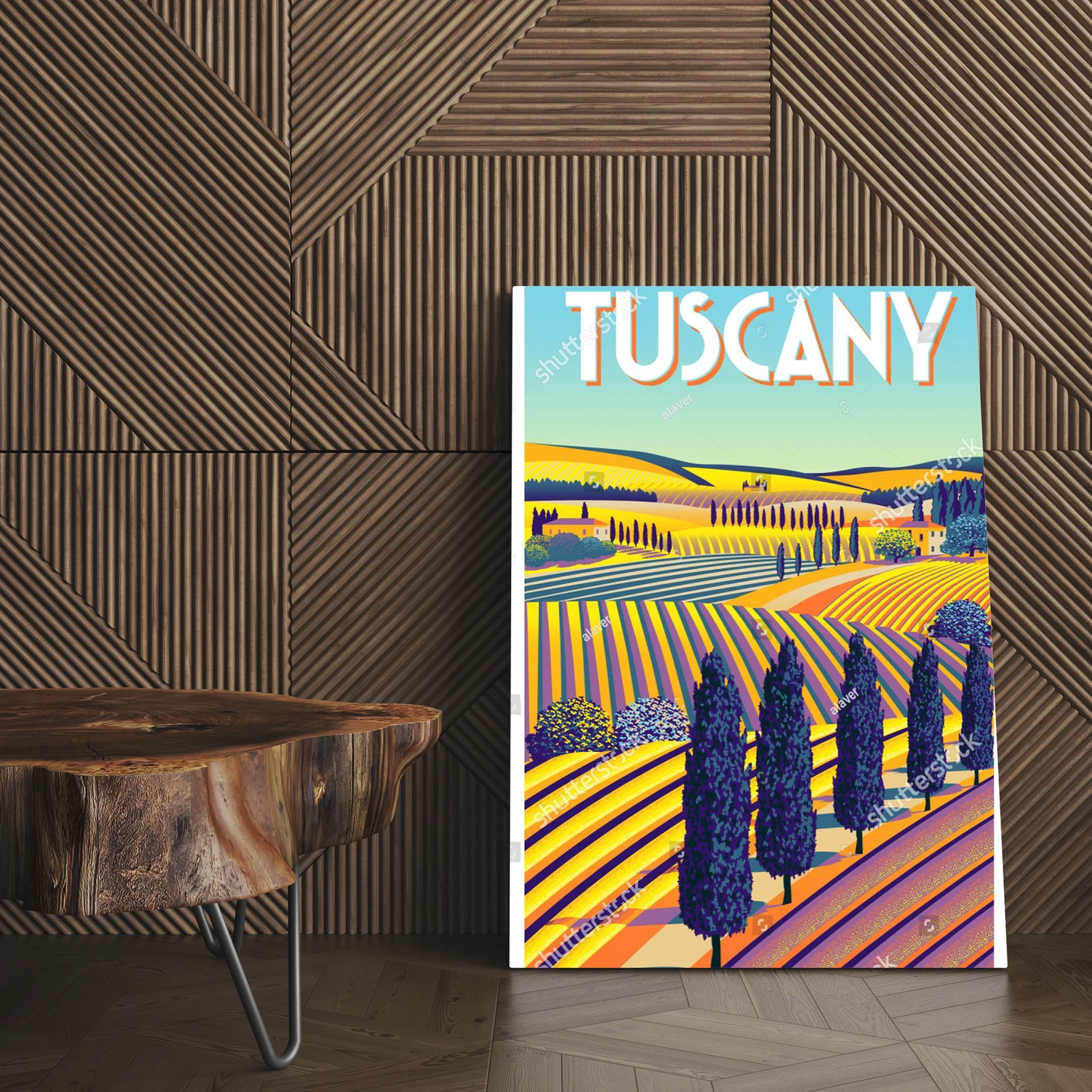 Romantyczna sceneria Toskanii w pastelowych tonach