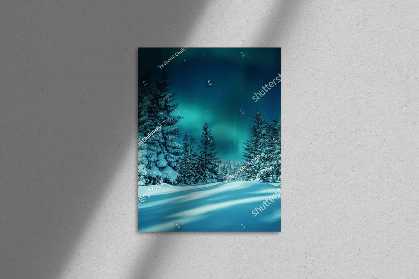 Zjawiskowa nocna aurora nad zjawiskowym lasem