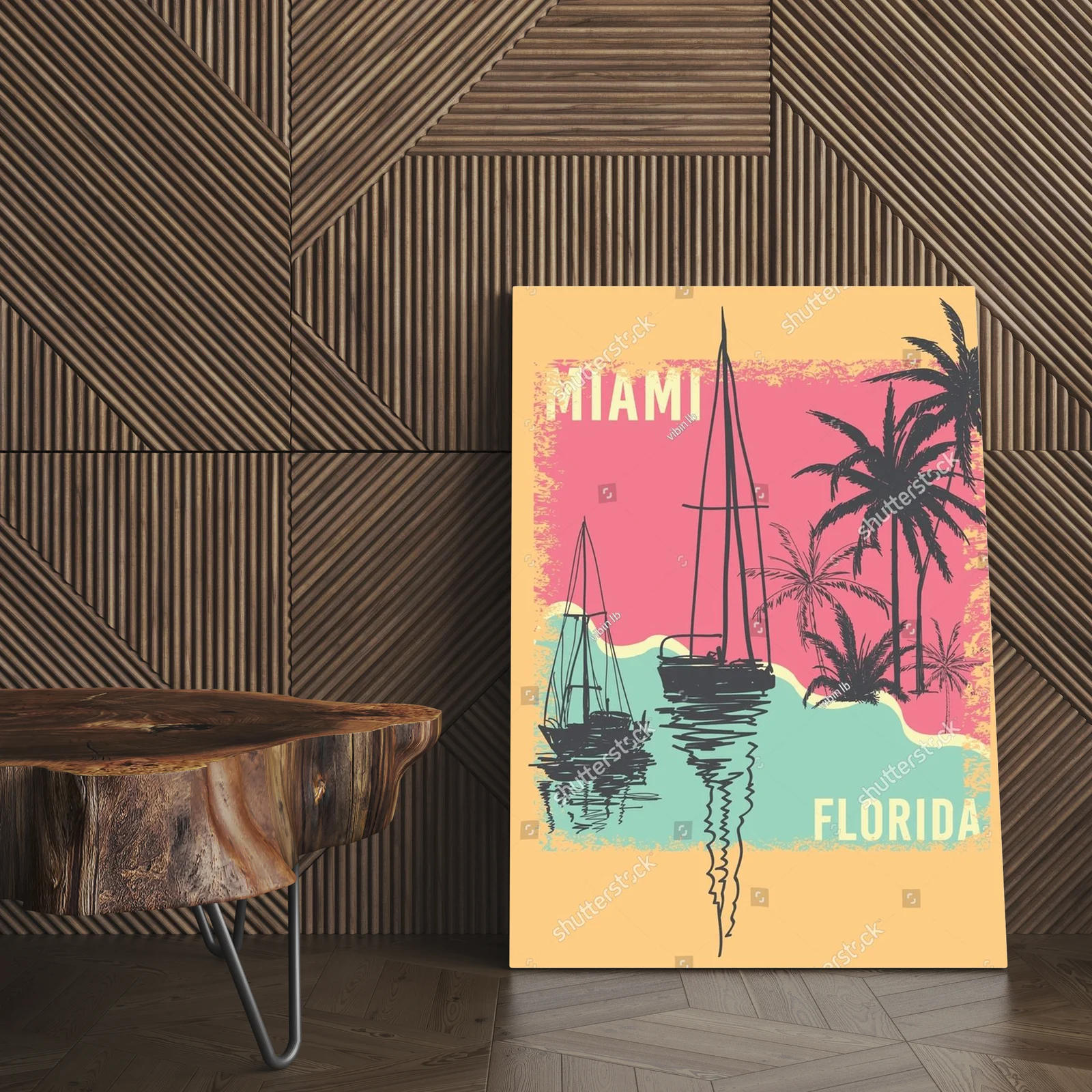 Romantyczna retro atmosfera Miami w letnich kolorach
