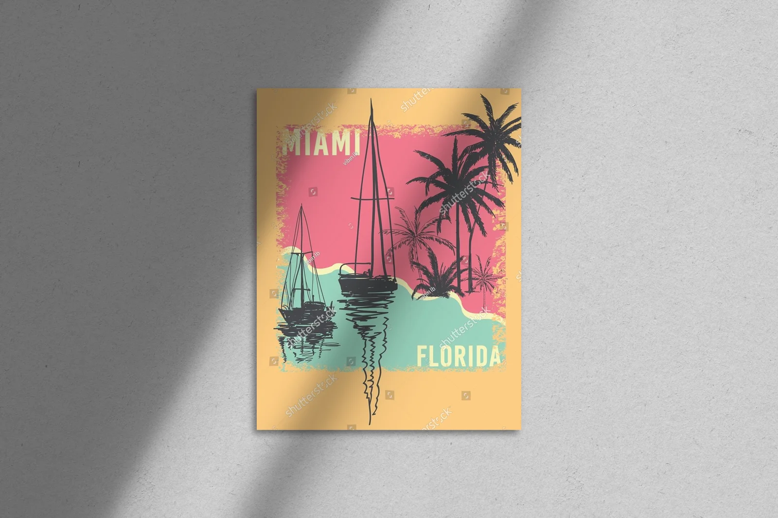 Romantyczna retro atmosfera Miami w letnich kolorach
