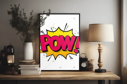 Radosne liternictwo w retro pop-artowym stylu