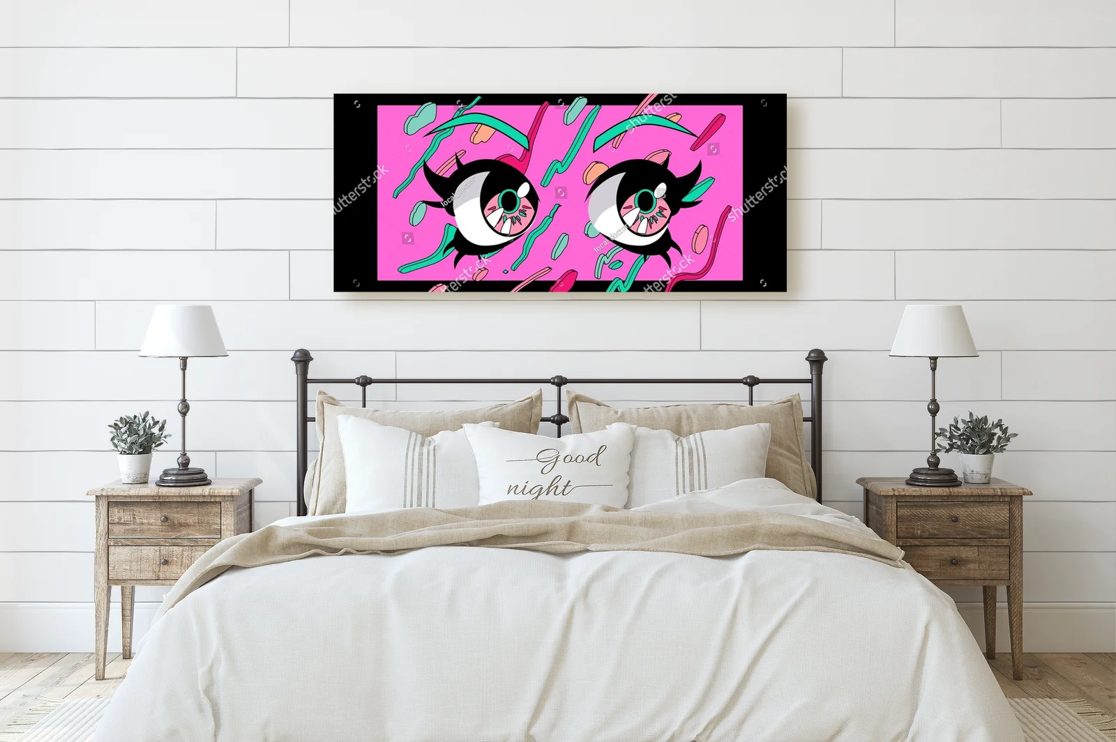 Kawaii Anime Oczy z Błyskiem w Różowych Odcieniach