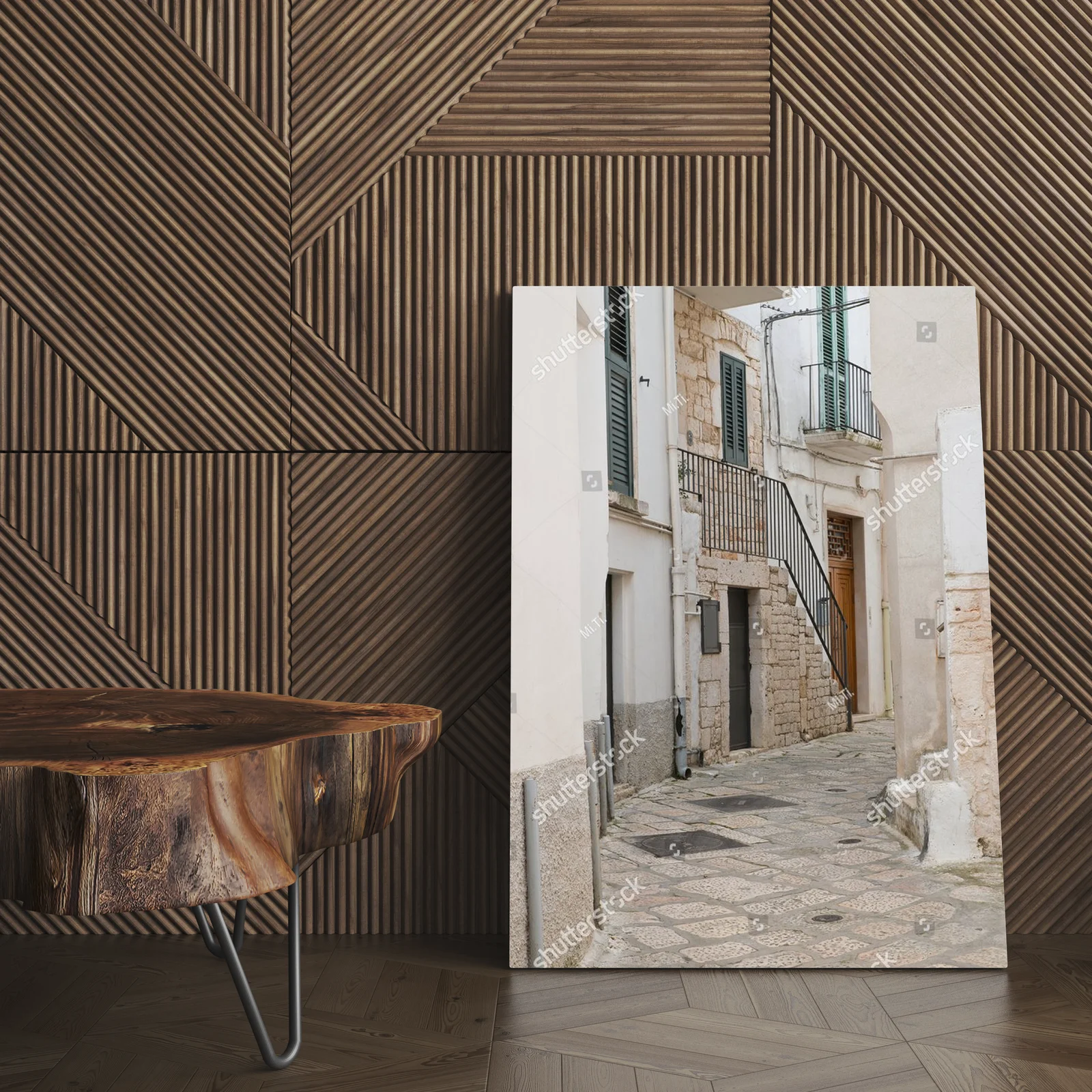 Architektura Conversano w kojących odcieniach szarości