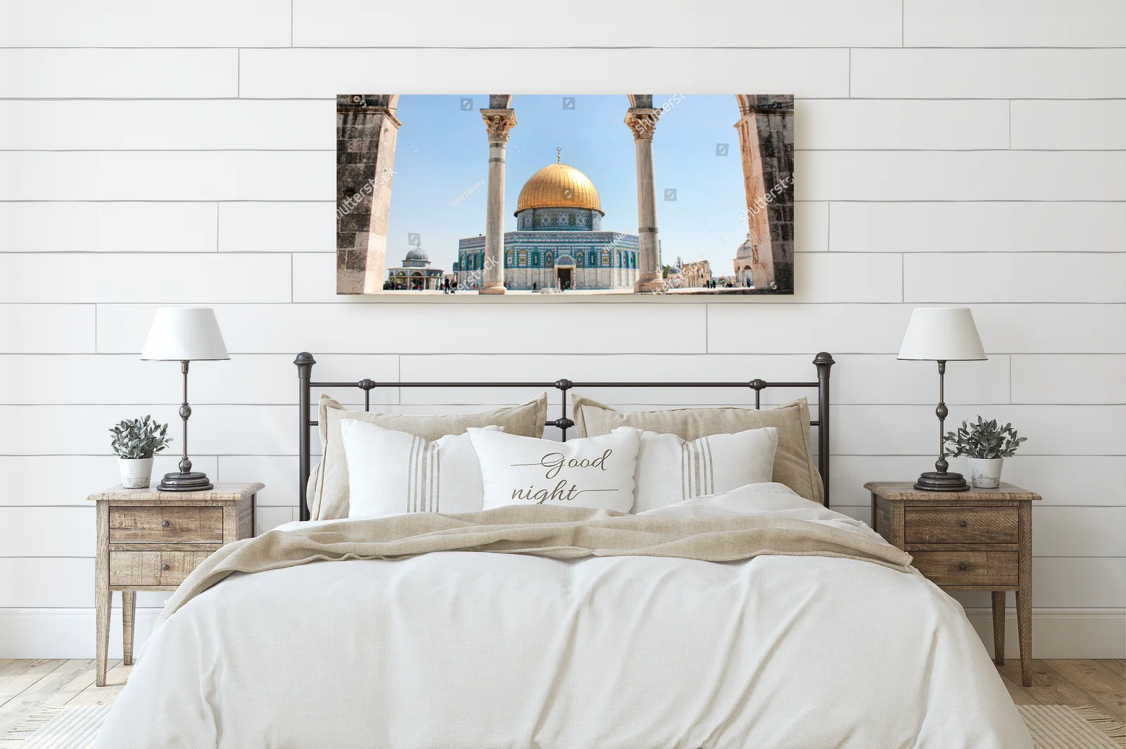 Starożytne arabskie łuki w błękitnej scenerii