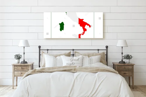 Zjawiskowa mapa Włoch w kreatywnej aranżacji
