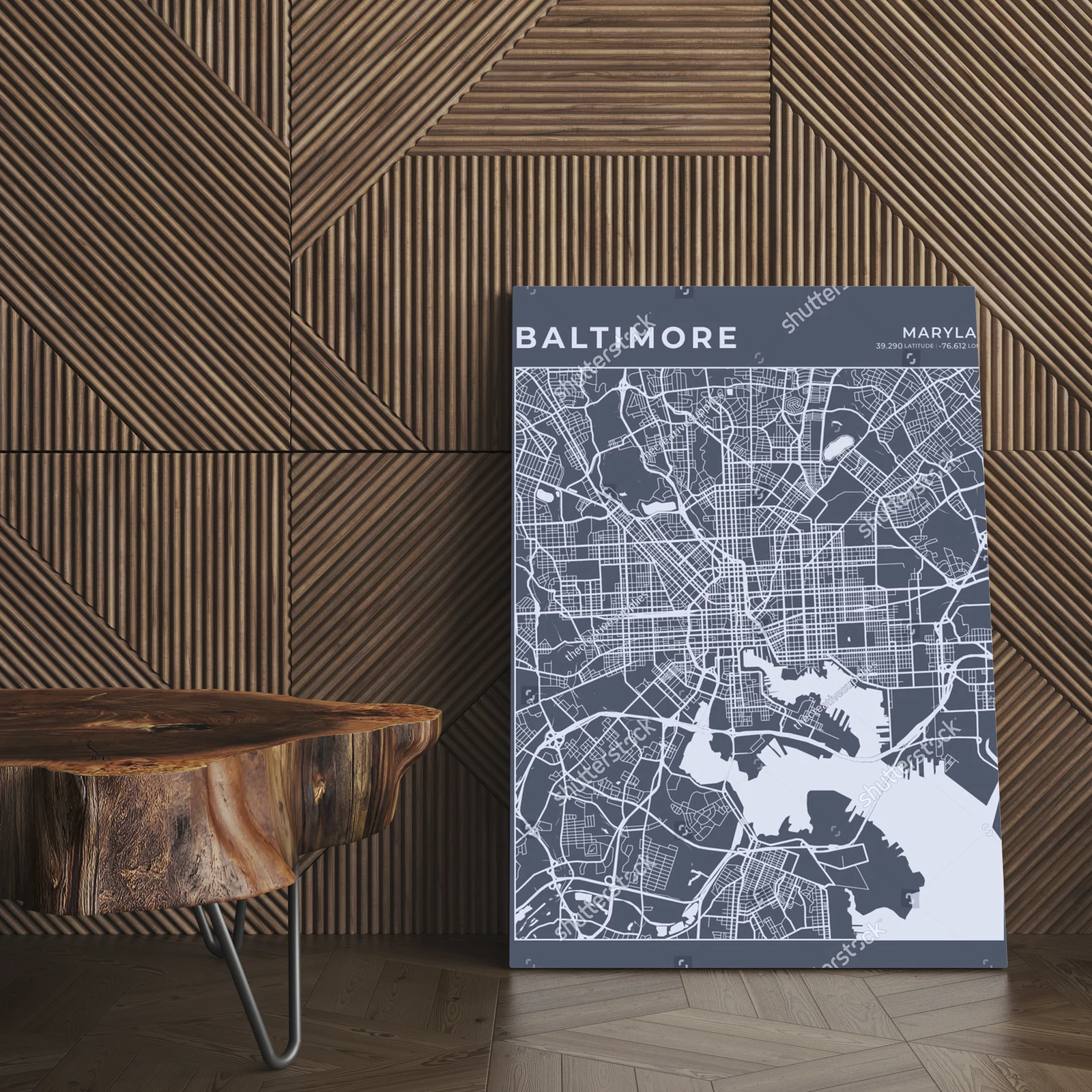 Baltimore w odcieniach szarości – artystyczna kompozycja