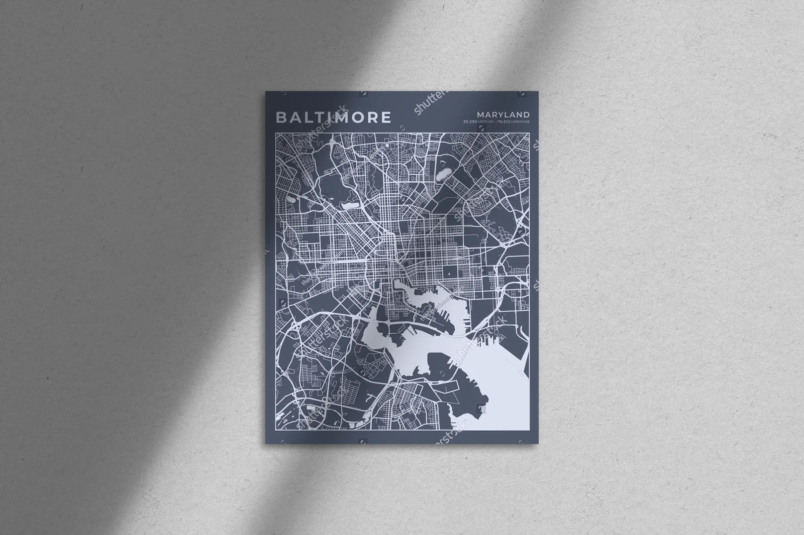 Baltimore w odcieniach szarości – artystyczna kompozycja