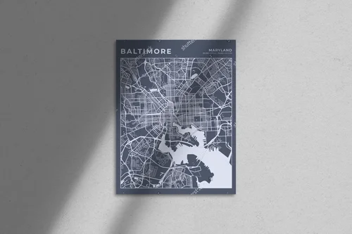 Baltimore w odcieniach szarości – artystyczna kompozycja