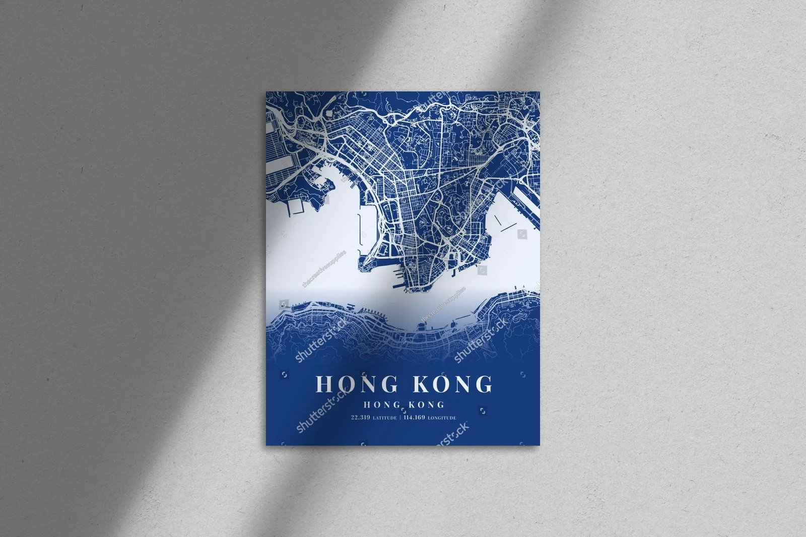 Niebieskie piękno Hongkongu w eleganckiej aranżacji