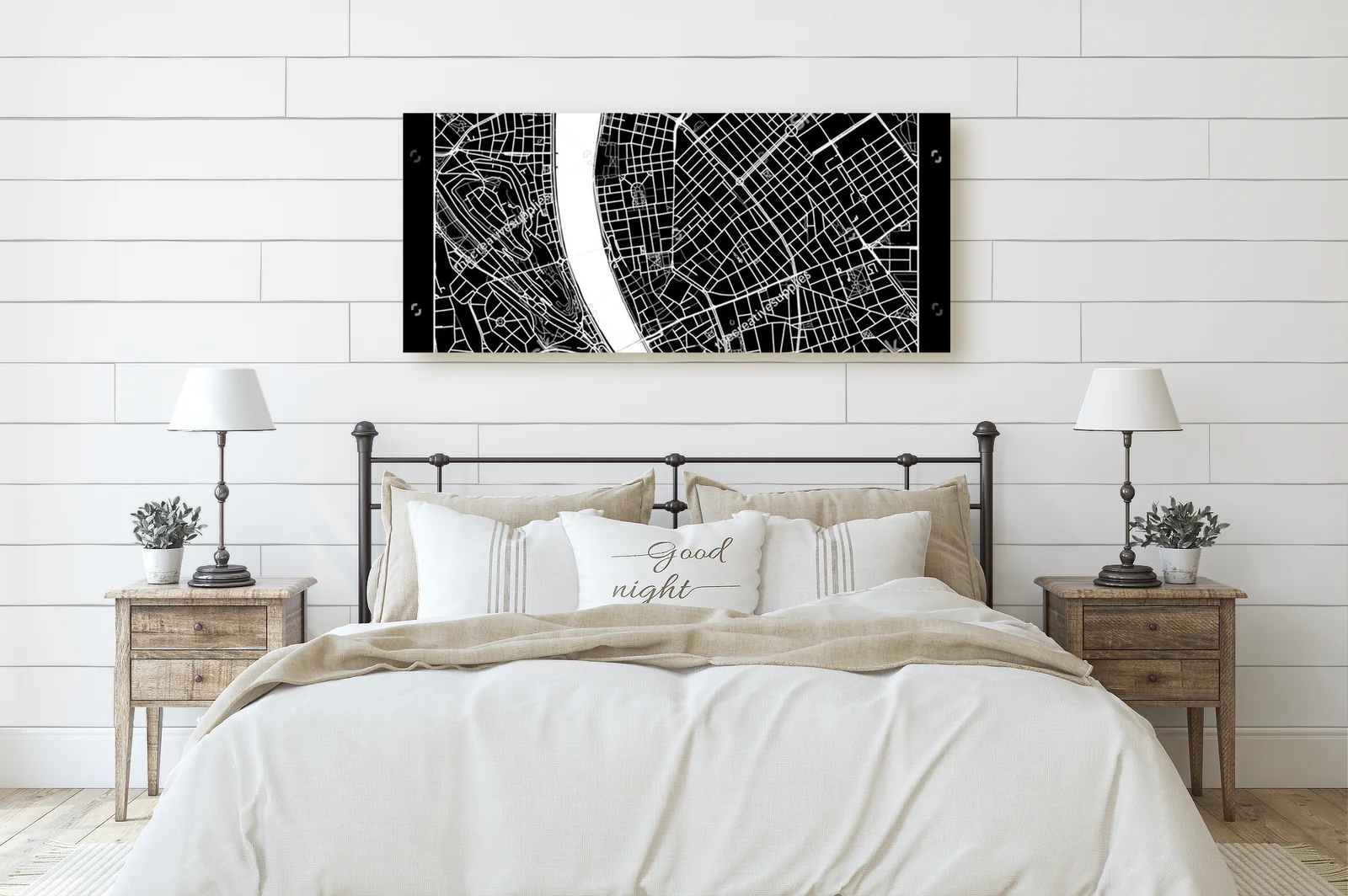 Zjawiskowa Mapa Budapesztu w Monochromatycznych Barwach