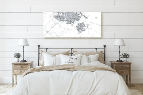 Klasyczna mapa Amsterdamu w minimalistycznym stylu