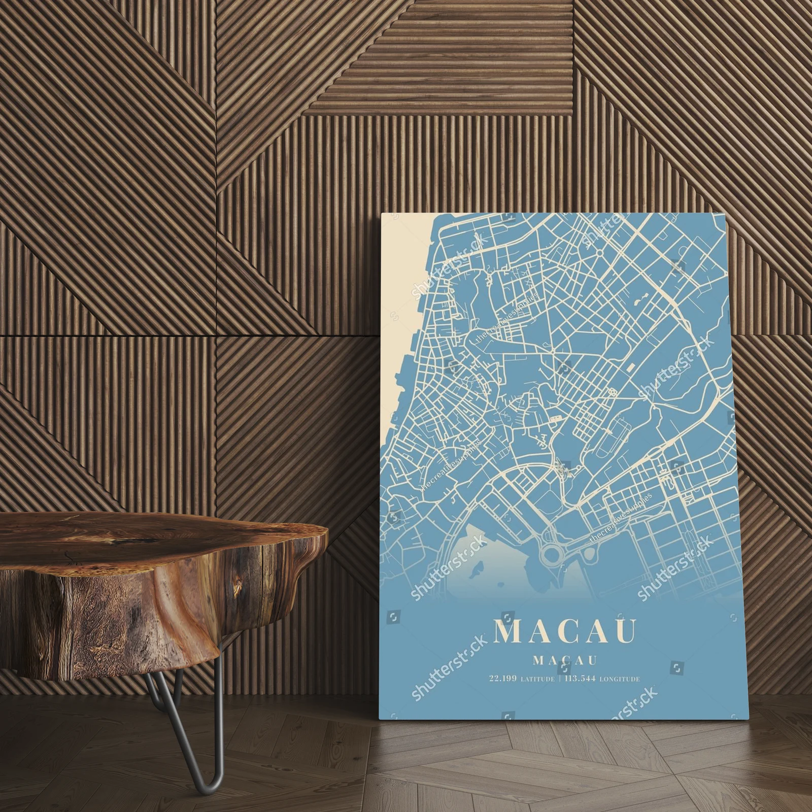 Zjawiskowa mapa makau w pastelowych odcieniach