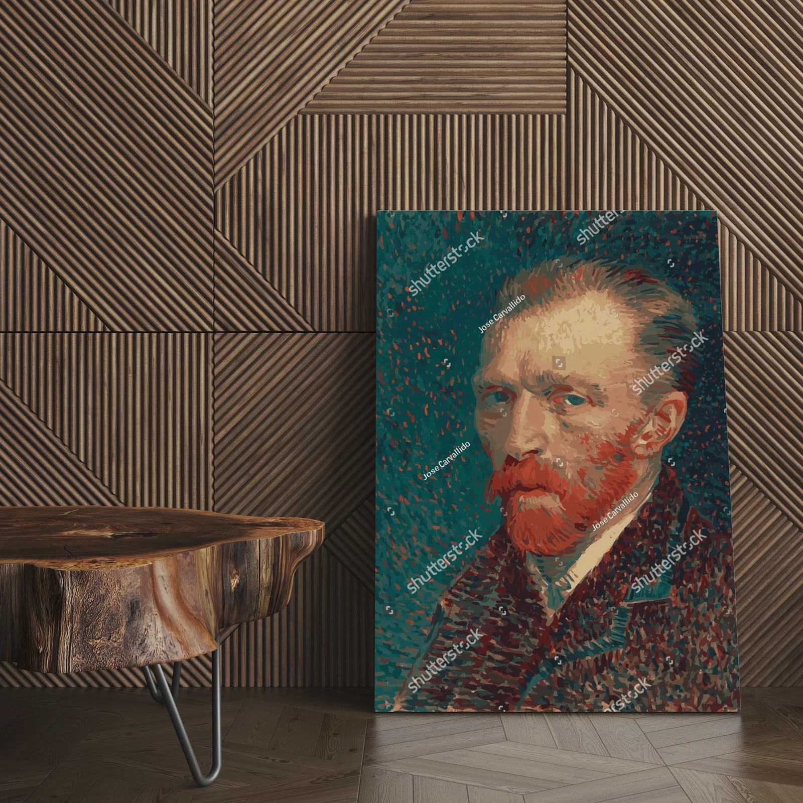 Zmysłowy portret Van Gogha w artystycznych odcieniach