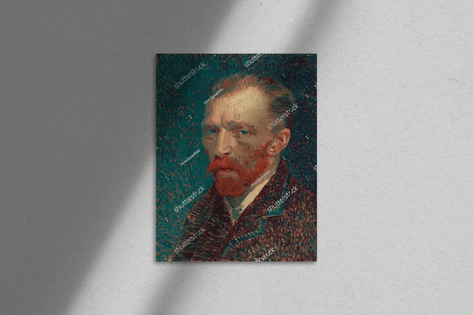 Zmysłowy portret Van Gogha w artystycznych odcieniach