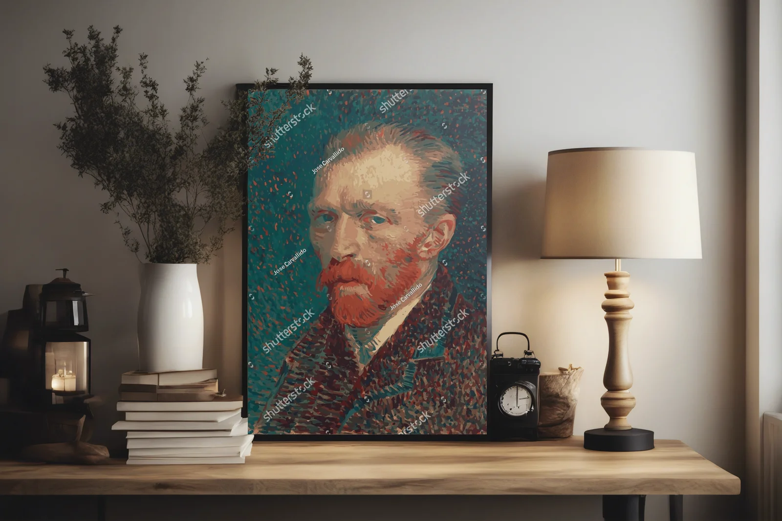 Zmysłowy portret Van Gogha w artystycznych odcieniach
