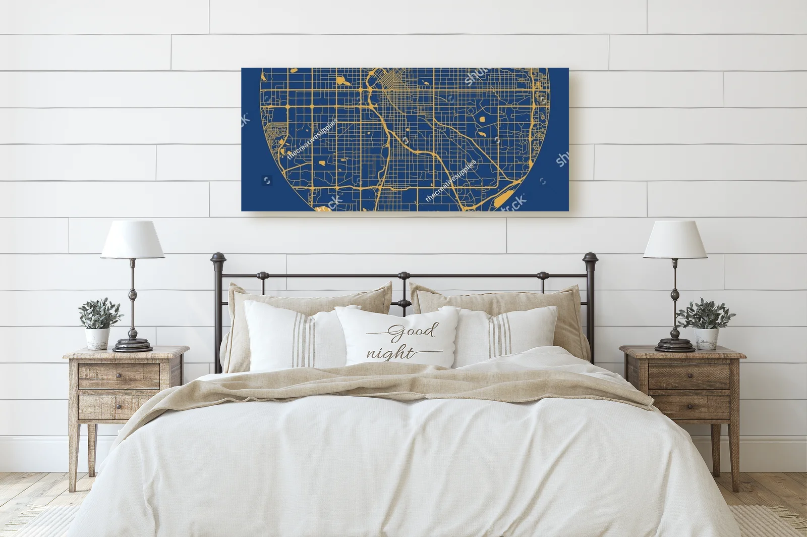 Niezwykła mapa Denver w odcieniach błękitu i żółci