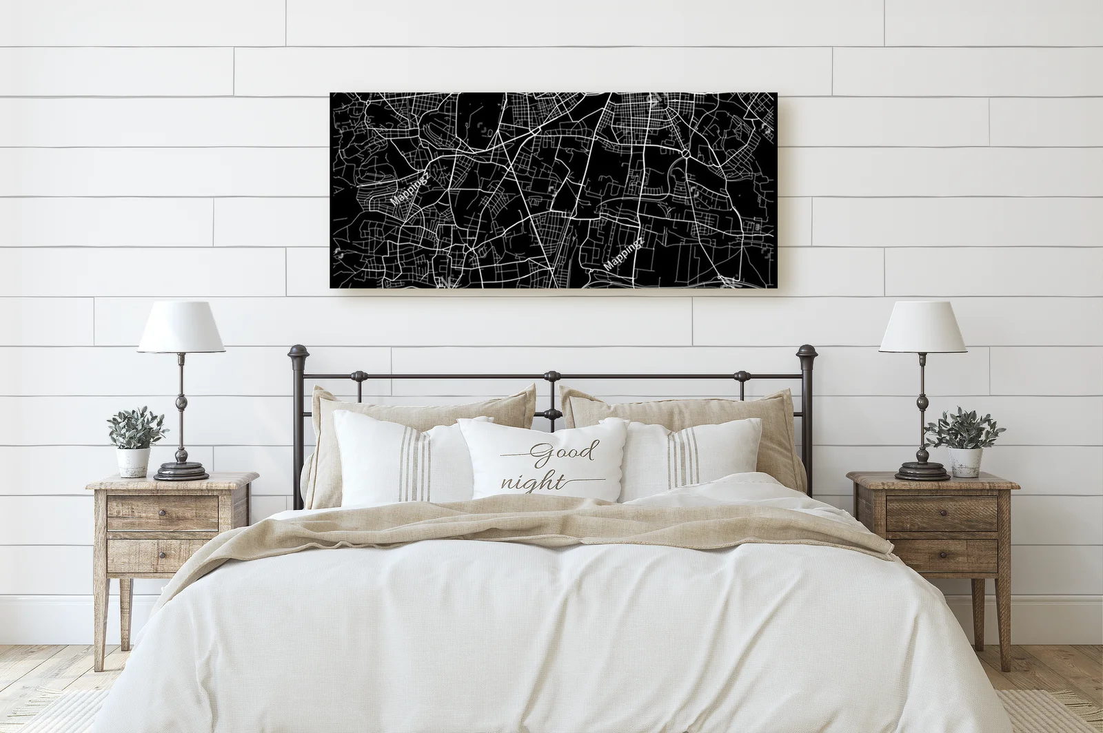 Elegancka mapa Meidlingu w monochromatycznych tonach