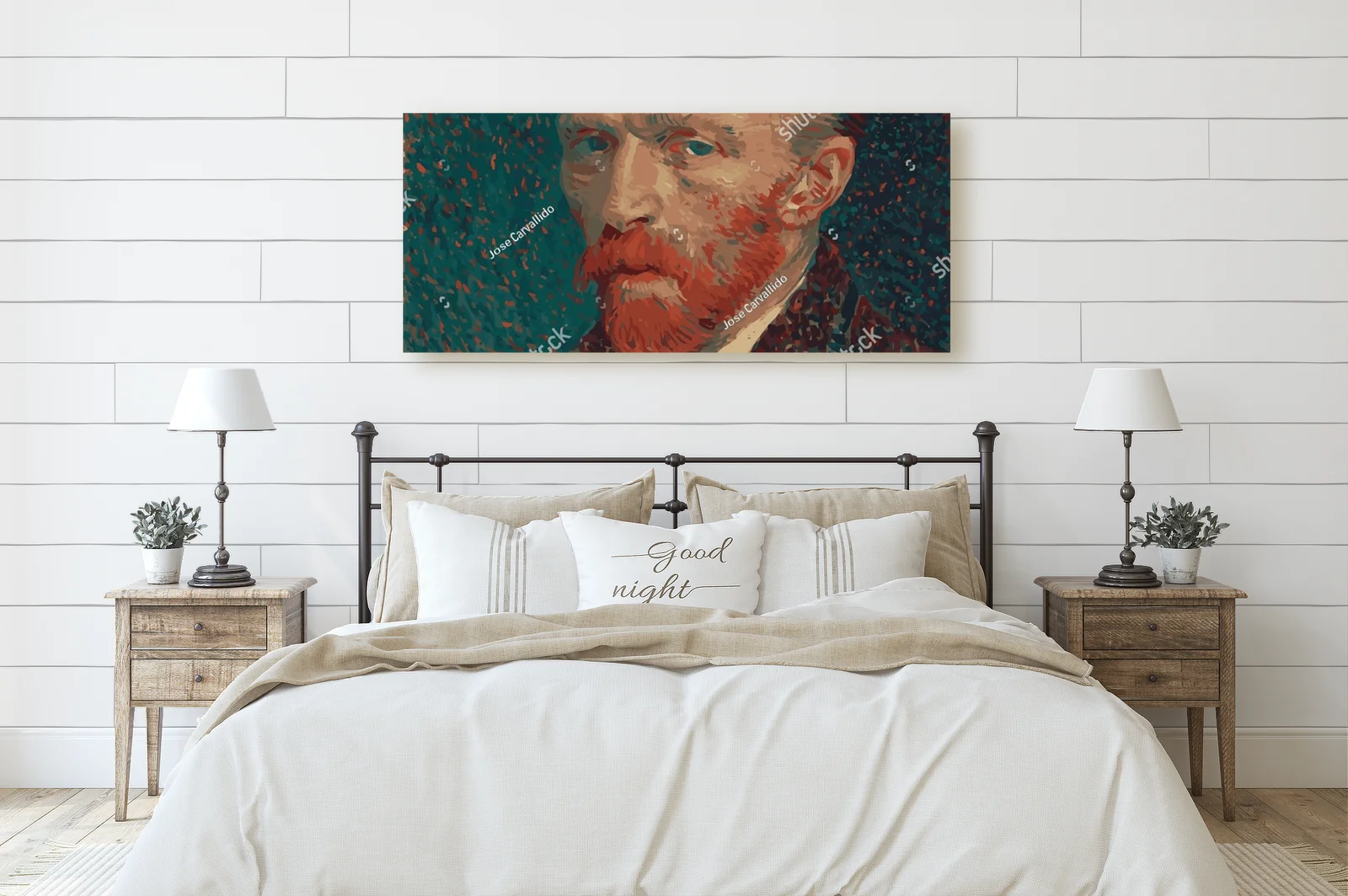 Zmysłowy portret Van Gogha w artystycznych odcieniach