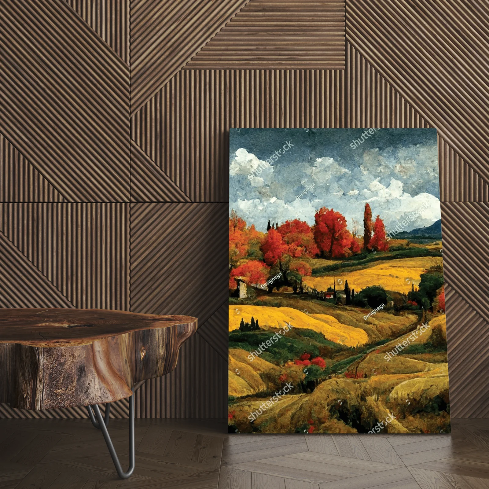 Jesienne pejzaże Toskanii w stylu Van Gogha
