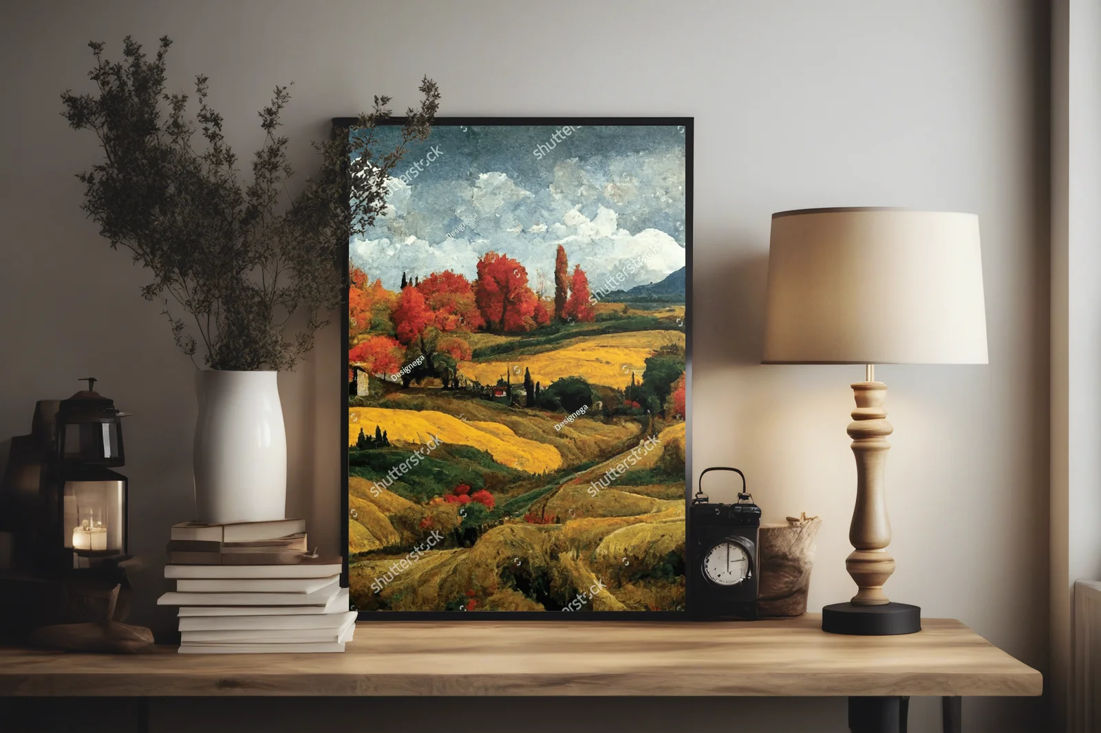 Jesienne pejzaże Toskanii w stylu Van Gogha