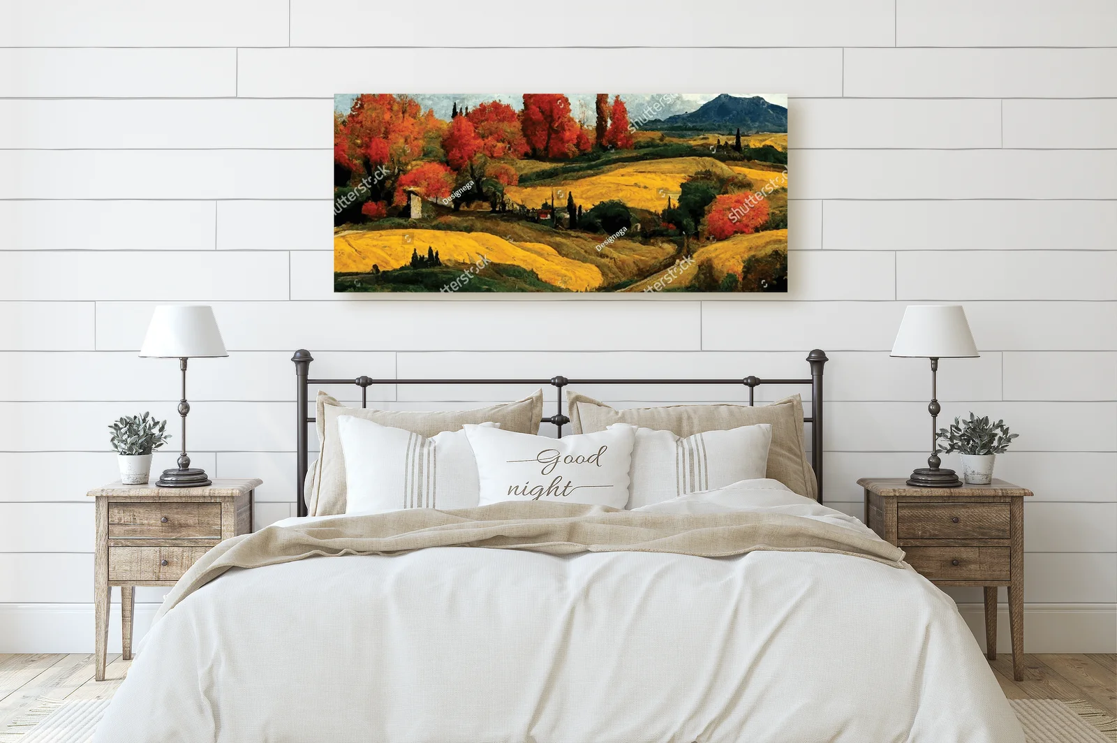 Jesienne pejzaże Toskanii w stylu Van Gogha