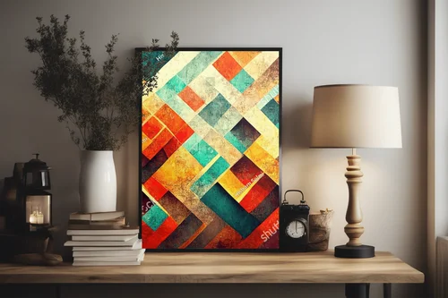 Abstrakcyjna harmonia pastelowych odcieni
