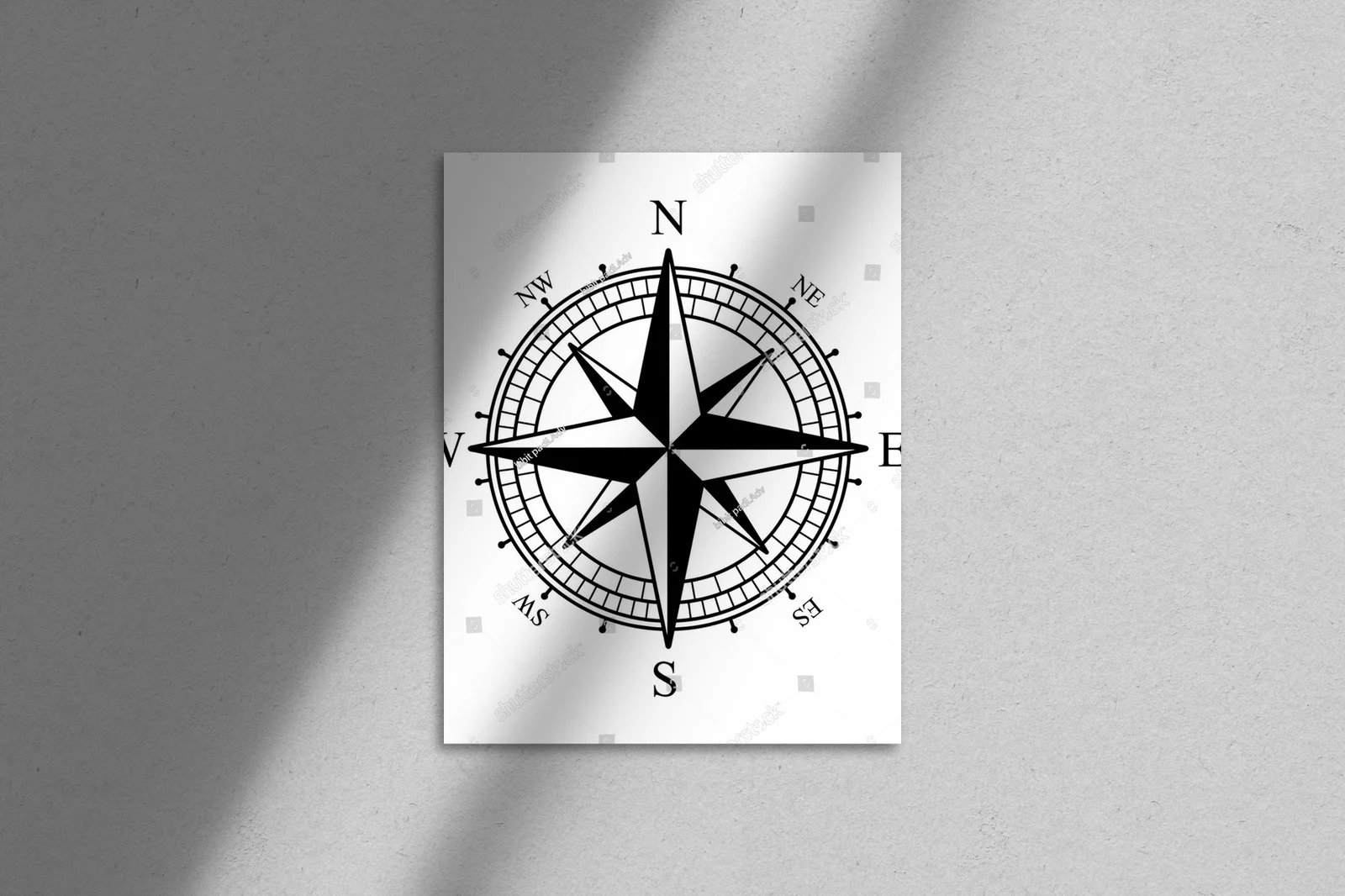 Nowoczesny symbol nawigacji w białej harmonii