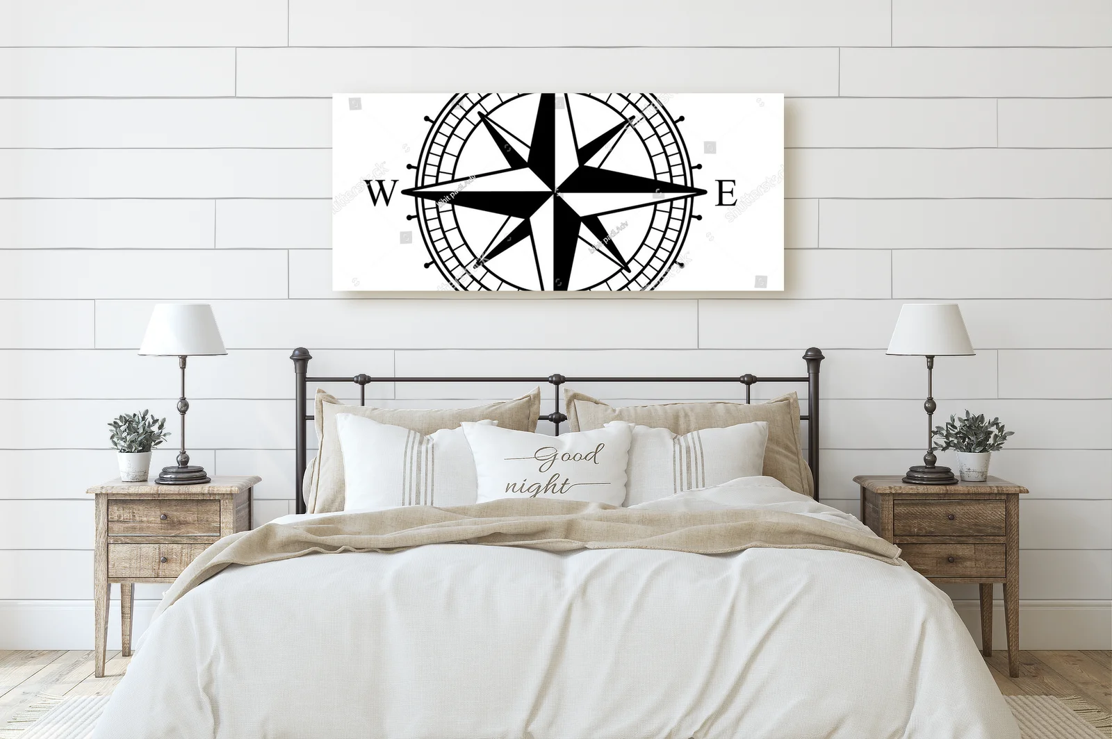 Nowoczesny symbol nawigacji w białej harmonii