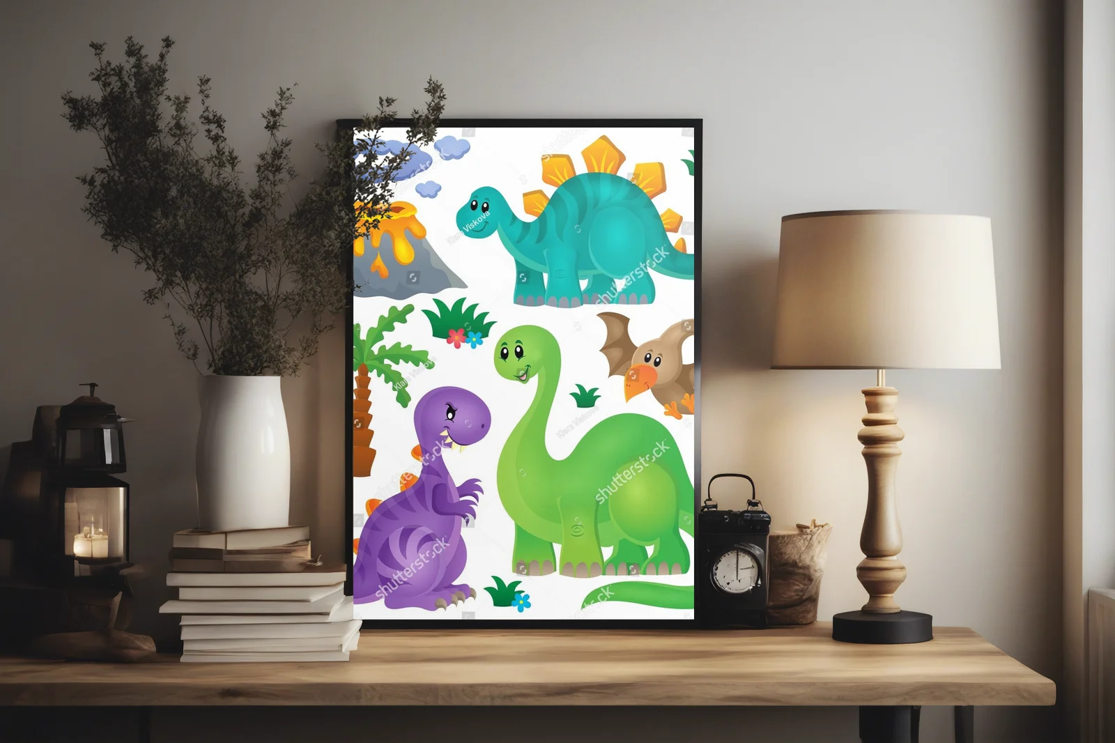 Prehistoryczna przygoda z dinozaurami w jasnych barwach