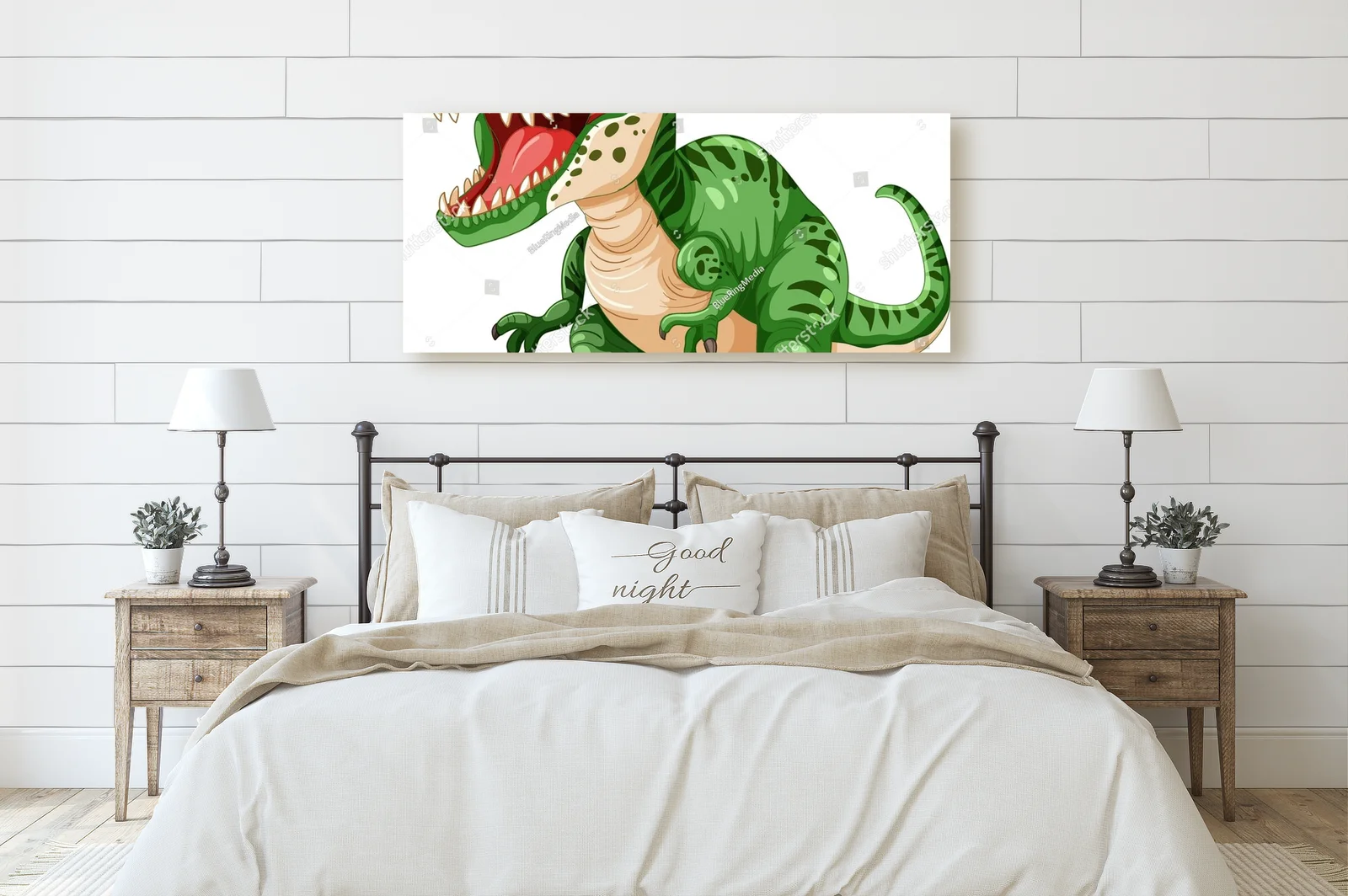 Zielony dinozaur w radosnej przygodzie