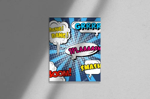 Kreatywna kompozycja w komiksowym stylu