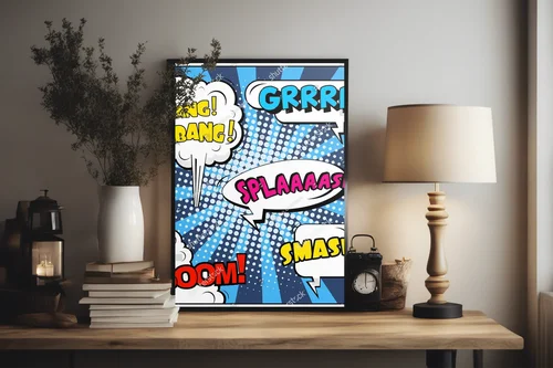 Kreatywna kompozycja w komiksowym stylu