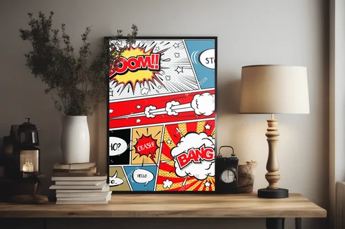 Zabawa słowem w chmurach komiksowych