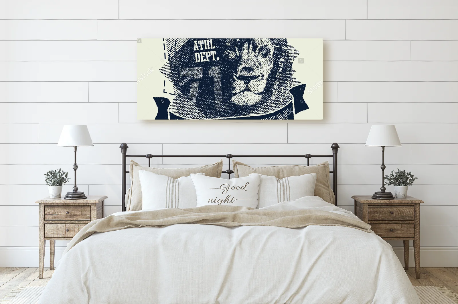 Vintage urban typografia z lwem w stylu ghetto