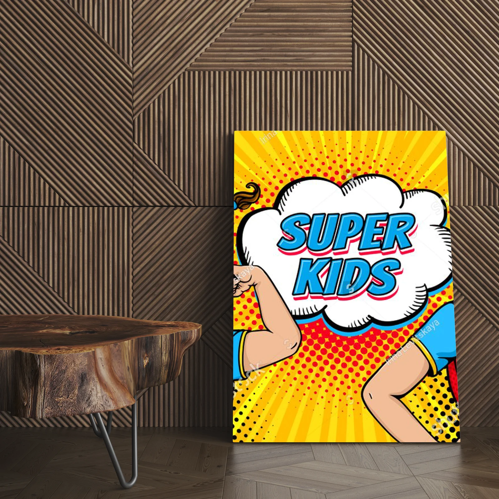 Superbohaterska energia w retro stylu