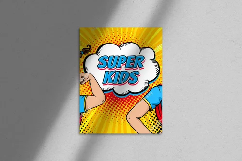 Superbohaterska energia w retro stylu