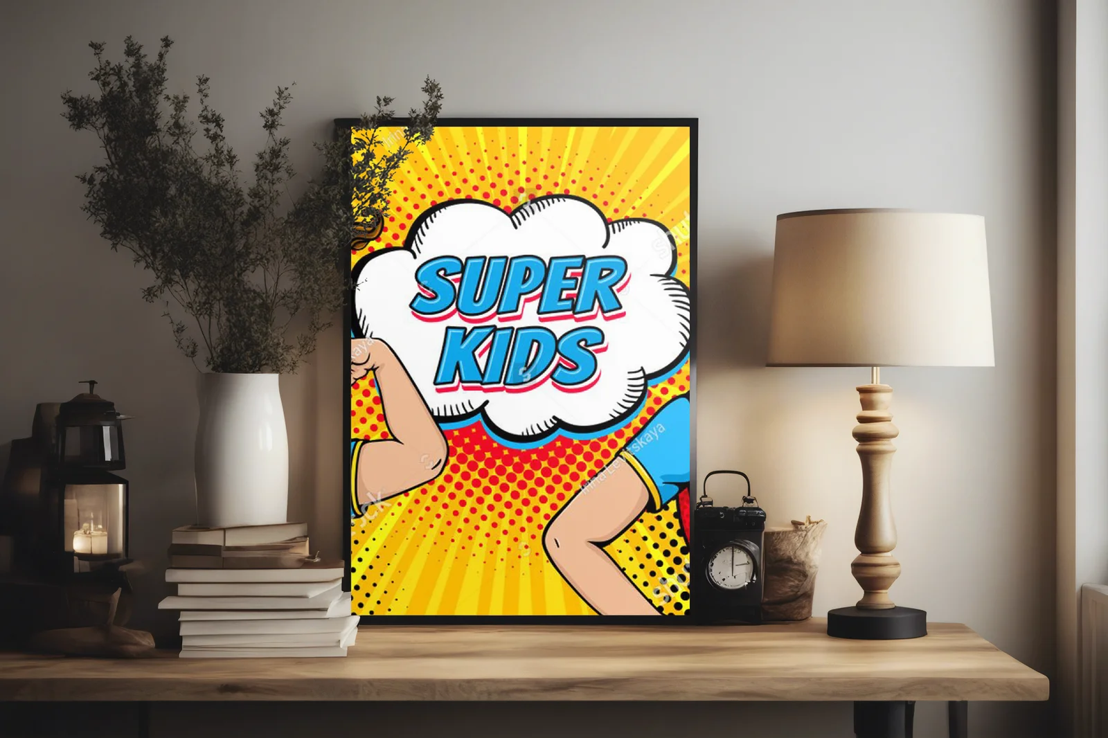 Superbohaterska energia w retro stylu