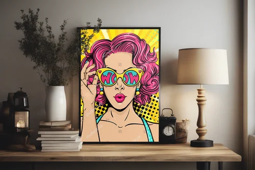Zaskakująca piękność w intensywnych barwach pop-artu