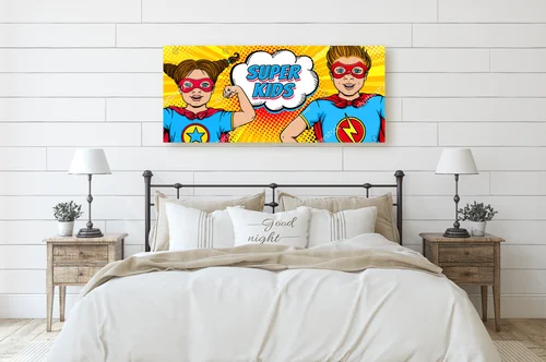 Superbohaterska energia w retro stylu