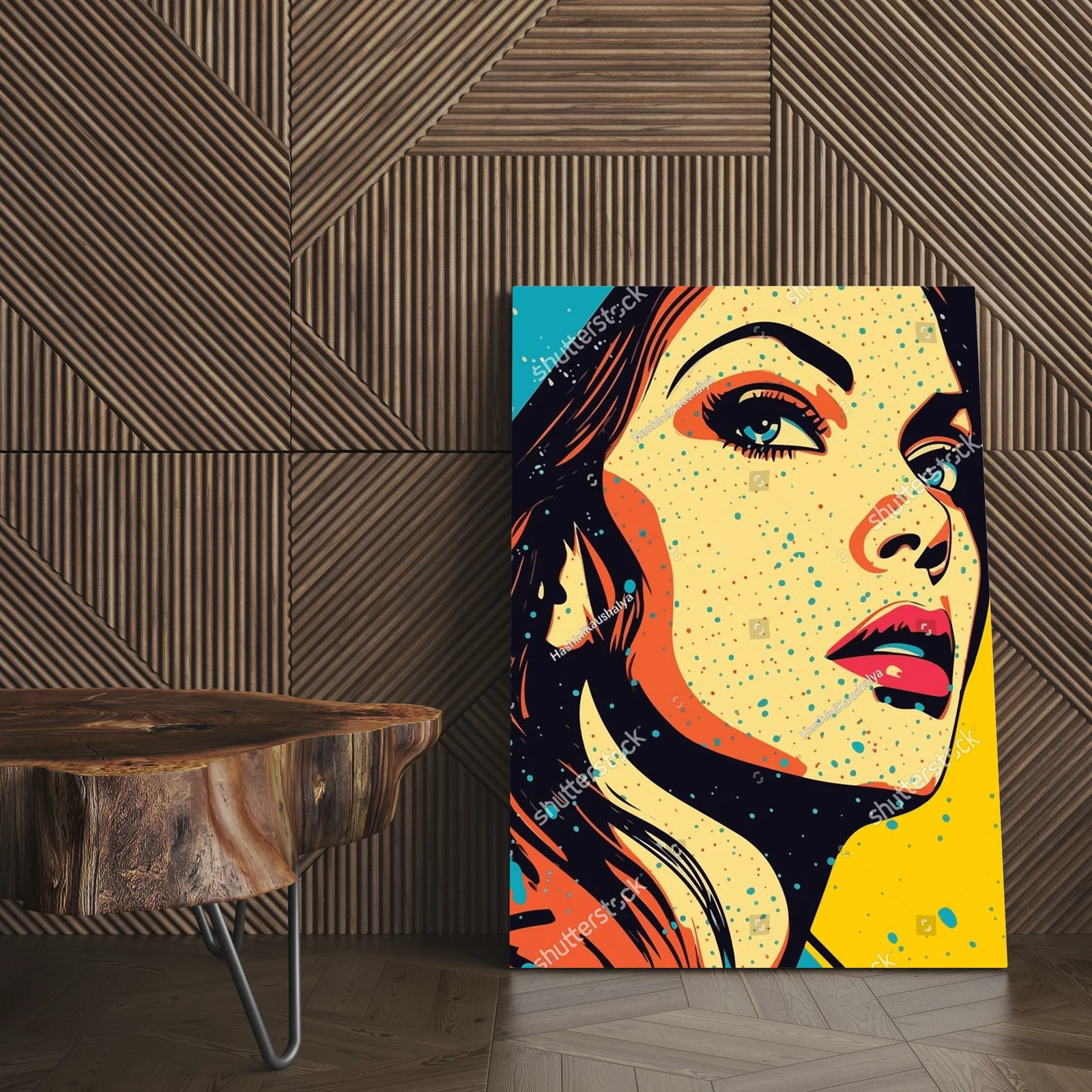 Zachwycająca dziewczyna w stylu pop art