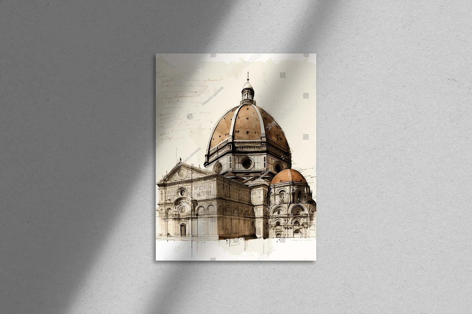 Florencja w pastelowych odcieniach aquarelli