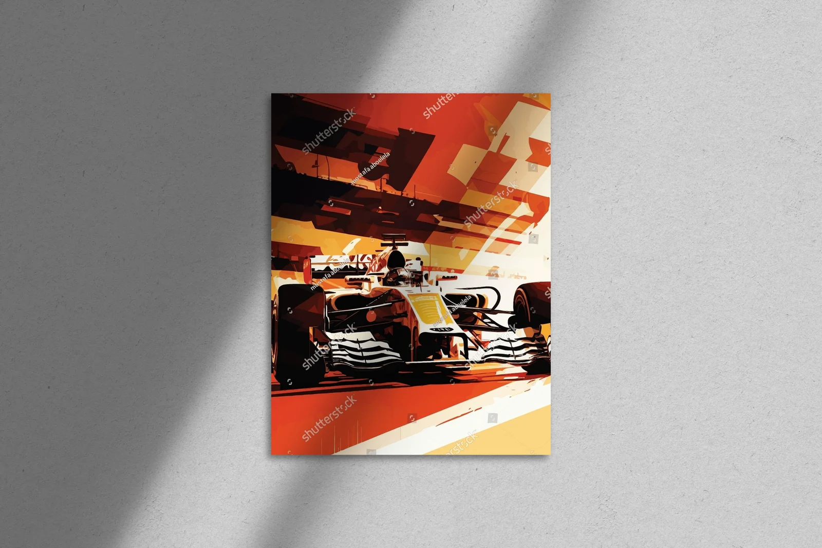 Racing Car w Ekspresyjnych Barwach Prędkości