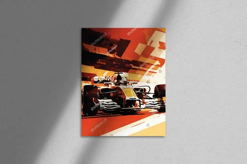 Racing Car w Ekspresyjnych Barwach Prędkości