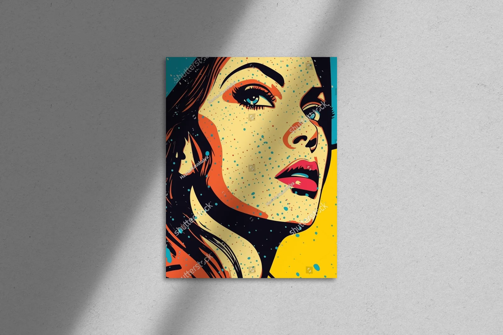 Zachwycająca dziewczyna w stylu pop art