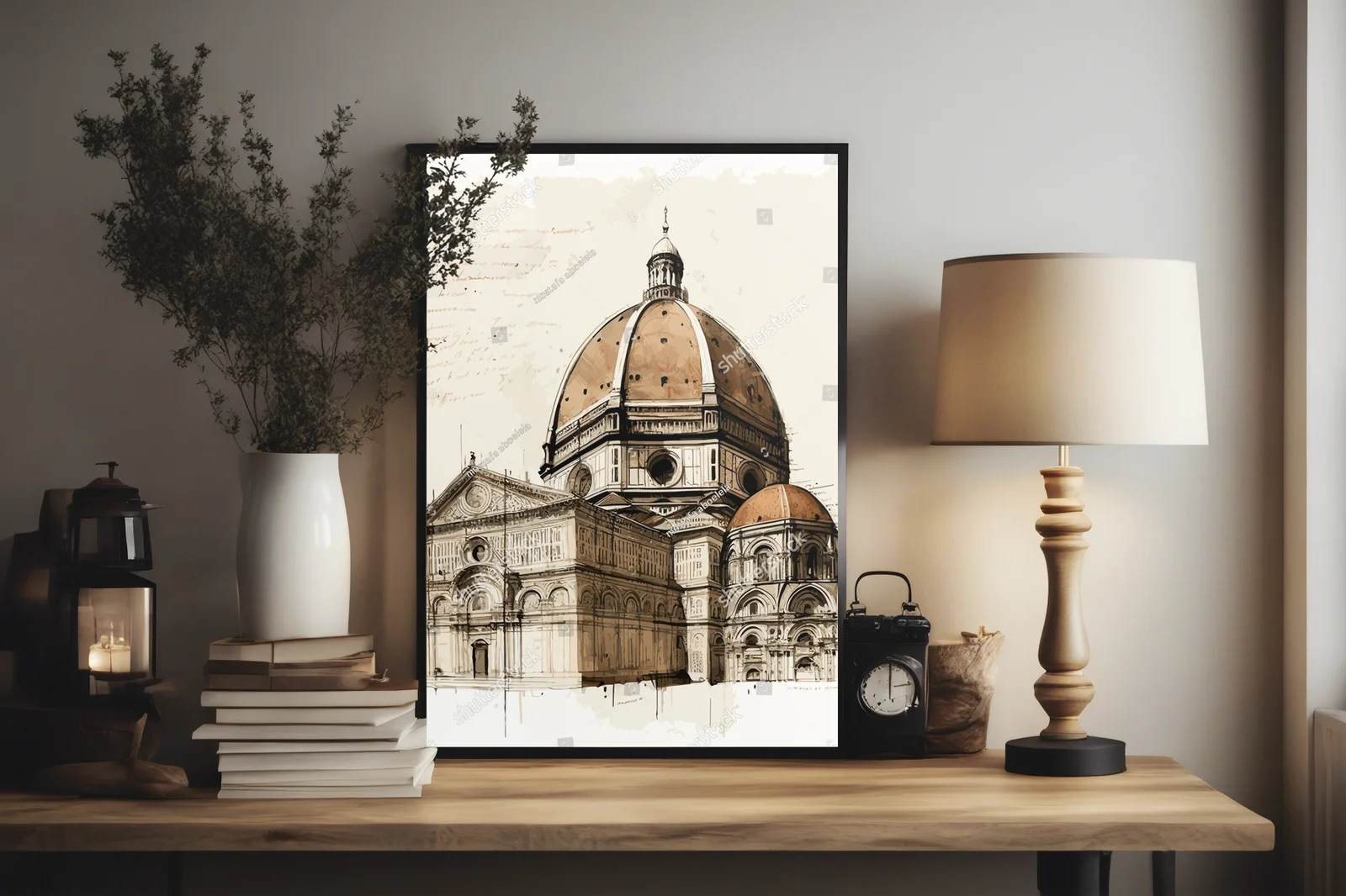 Florencja w pastelowych odcieniach aquarelli