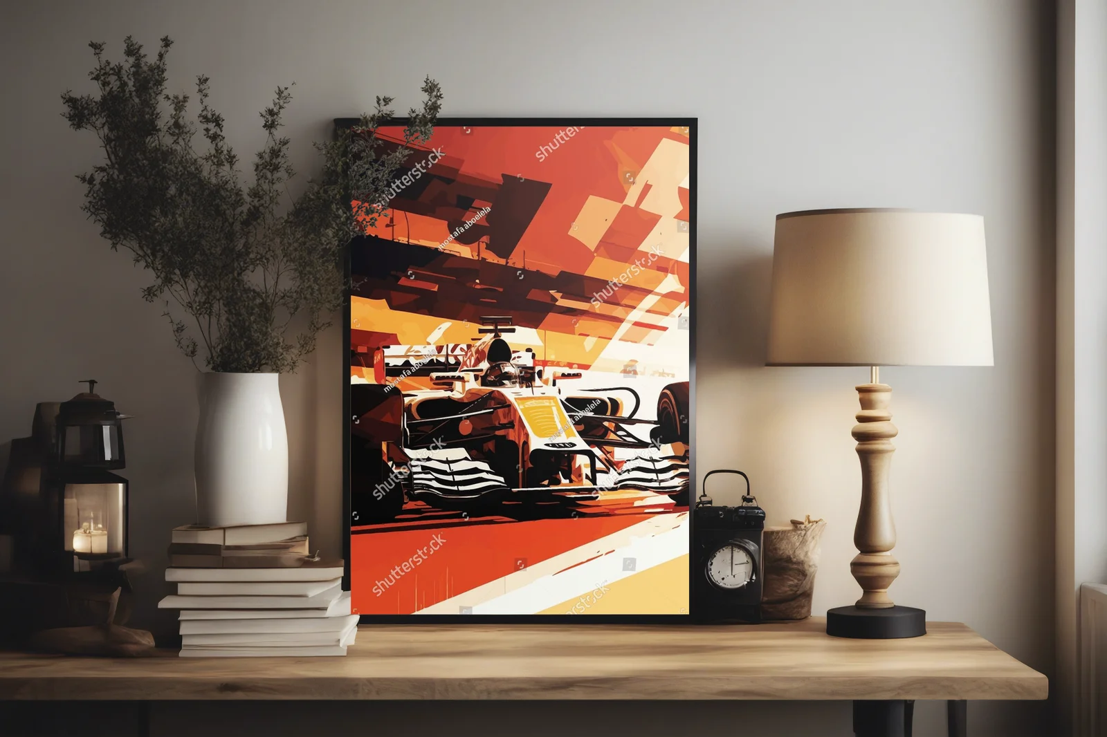 Racing Car w Ekspresyjnych Barwach Prędkości
